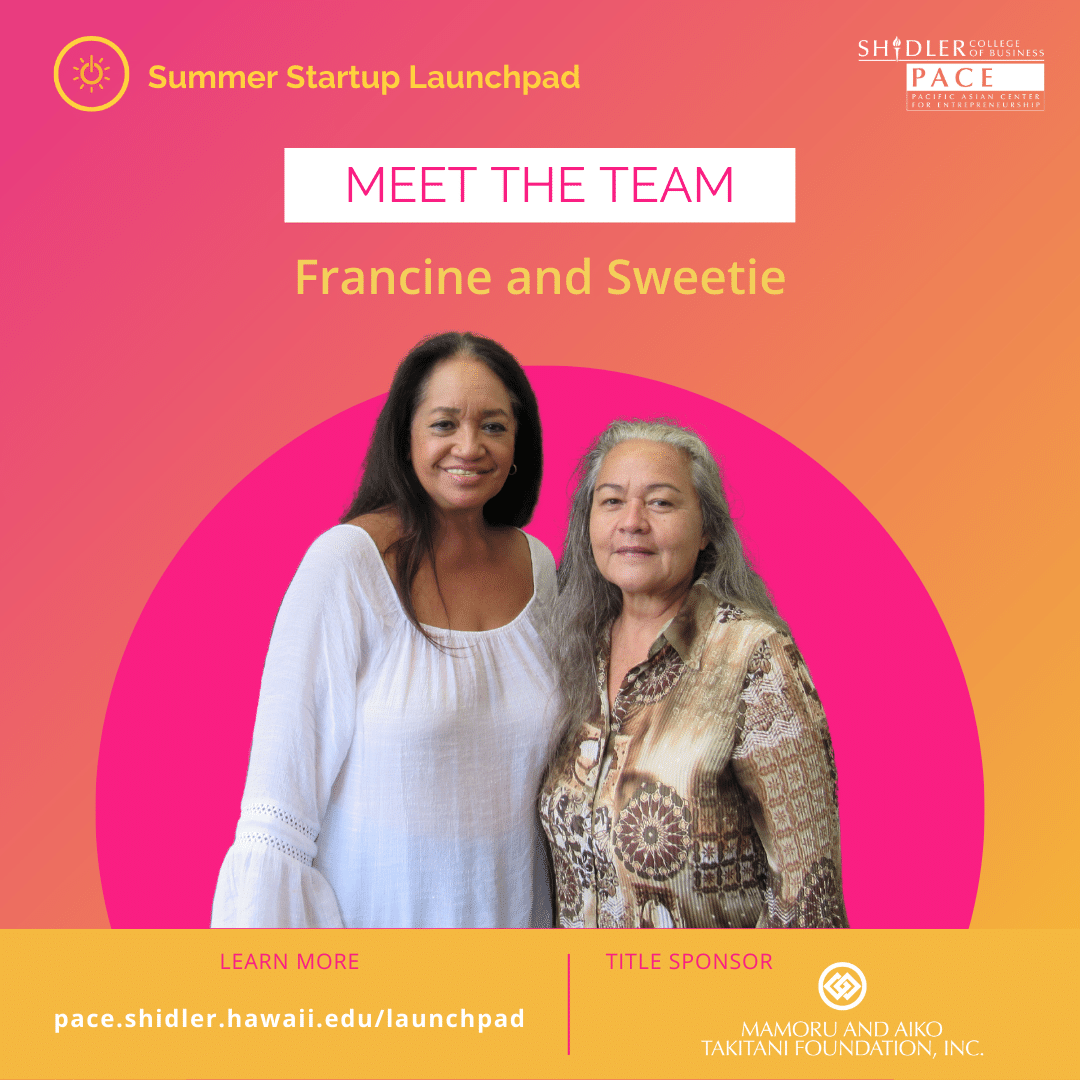 2023 Summer Startup Launchpad Participating Team: Francine & Sweetie