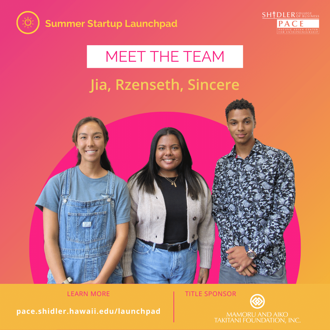 2023 Summer Startup Launchpad Participating Team: Jia,Rzenseth,Sincere