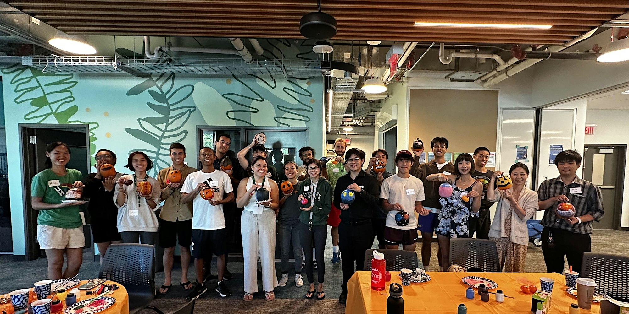 PACE Halloween Mixer group photo with multiple attendees.